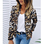 Sizzling Stylish Women's Long Sleeve Jacket Sweater Top Ladies Casual Leopard Print, Cardigan Zipper, Short Outwear, Coat Jacket Stevvex