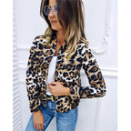 Sizzling Stylish Women's Long Sleeve Jacket Sweater Top Ladies Casual Leopard Print, Cardigan Zipper, Short Outwear, Coat Jacket Stevvex