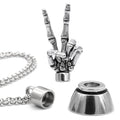 Skeleton Hand Magnetic Pendant Necklace Gothic Charm