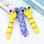 Skipping Rope With Wooden Handles Jumping Rope Men Women Adjustable Sports Braided Tangle-Free Jump Rope Cable Fitness Skipping Jumping Rope For Kids Youth Beginners Jumpropes Bulk Set Toys Wooden Handle Cotton Ropes Cute Animals Jumprope Stevvex