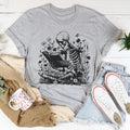 Skull With Books Tee Peachy Sunday