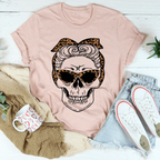 Skull With Leopard Bandana Tee
