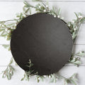 Slate Round 11" Cheese Board Natural Layered Edge Slim 5-6mm BandsCo Straps