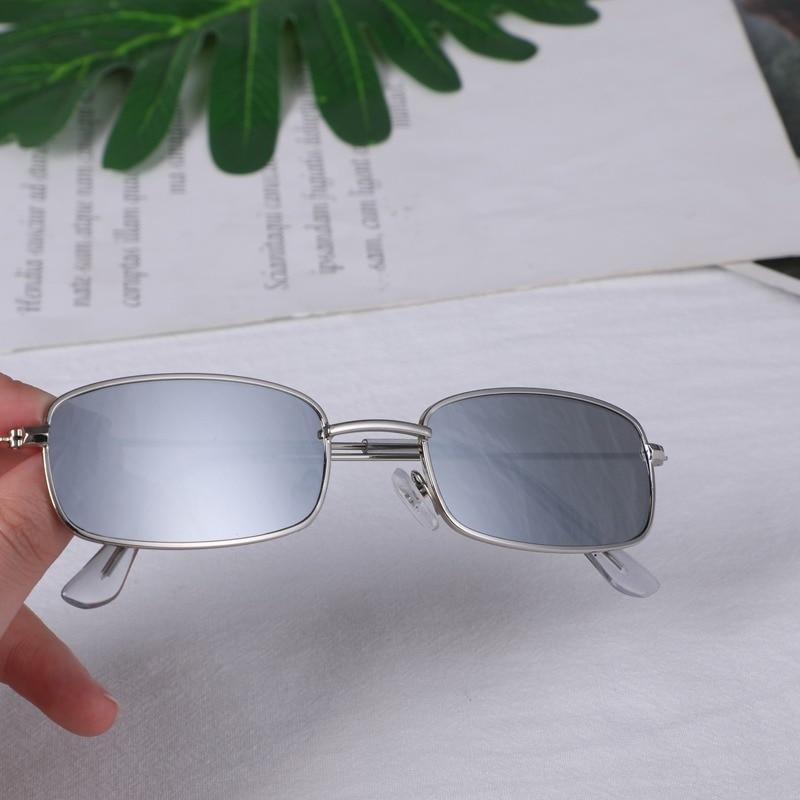 Slender Square Sunglasses Retro Metal Frame Square Sunglasses  Small Vintage & Retro Style Sunglasses Shades Of Rectangle Sunglasses For Women Classic Vintage & Metal Square Frame Sun Glasses Eyewear For Men & Women Stevvex