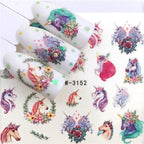 Sliders For Nails Winter Nail Stickers Elk Wolf Animal Sticker Figure Art Transfer Flowers Butterflies Watermark Water Slider Art Nail Stickers Sexy Girl Designs Comics Water Transfer Decals Manicure Lips Nail Art Decorations Slider Nail Art Stickers