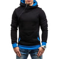 Slim Fit Men's Jacket Male Hip Hop Jackets Men's Hooded Pullover Jackets Diagonal Jackets Thicken Sports Outdoor Clothing Black  Collar Stylish Jacket For Men Classic Design Warm Winter Jackets For Men Stevvex