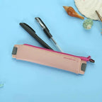 Slim Leather Unique Design Pencil Case Book Holder Pouch With Elastic Band For Notebook Fashion School Pen Case Stevvex