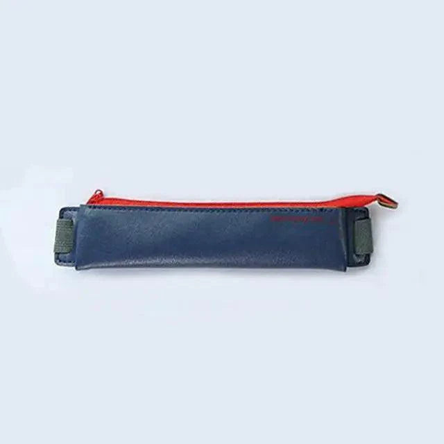 Slim Leather Unique Design Pencil Case Book Holder Pouch With Elastic Band For Notebook Fashion School Pen Case Stevvex