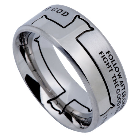 Silver Iron Cross Ring KingdomWear