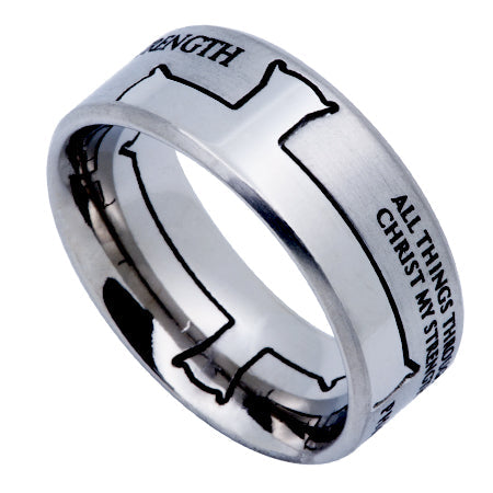 Silver Iron Cross Ring KingdomWear