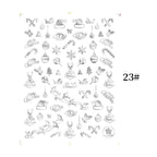 Sliver Bronzing Christmas Slider Nail Art 3D Decals Decoration Snowflake Nail Art Sticker Manicures Transfer Foil Xmas Gift  Nails Snowflake Nail Art Stickers Decals Christmas Nail 3D Self Adhesive Nail Stickers for Acrylic Nails Snowflake Stevvex