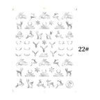 Sliver Bronzing Christmas Slider Nail Art 3D Decals Decoration Snowflake Nail Art Sticker Manicures Transfer Foil Xmas Gift  Nails Snowflake Nail Art Stickers Decals Christmas Nail 3D Self Adhesive Nail Stickers for Acrylic Nails Snowflake Stevvex