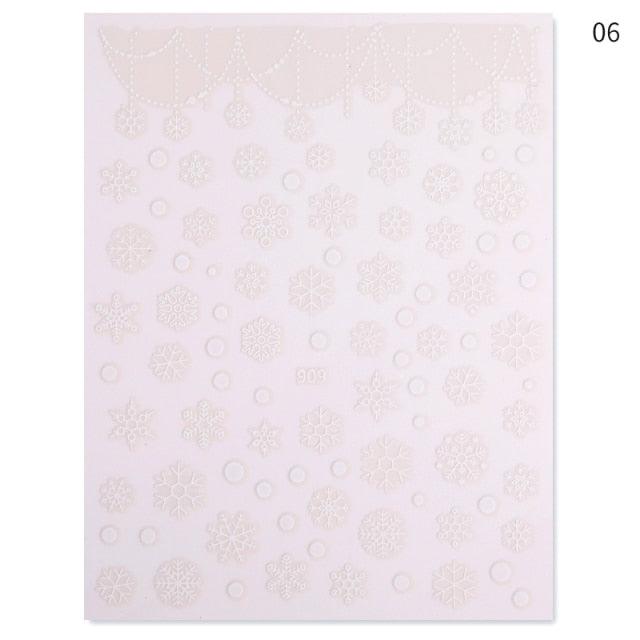 Sliver Bronzing Christmas Slider Nail Art 3D Decals Decoration Snowflake Nail Art Sticker Manicures Transfer Foil Xmas Gift  Nails Snowflake Nail Art Stickers Decals Christmas Nail 3D Self Adhesive Nail Stickers for Acrylic Nails Snowflake Stevvex