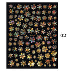 Sliver Bronzing Christmas Slider Nail Art 3D Decals Decoration Snowflake Nail Art Sticker Manicures Transfer Foil Xmas Gift  Nails Snowflake Nail Art Stickers Decals Christmas Nail 3D Self Adhesive Nail Stickers for Acrylic Nails Snowflake Stevvex