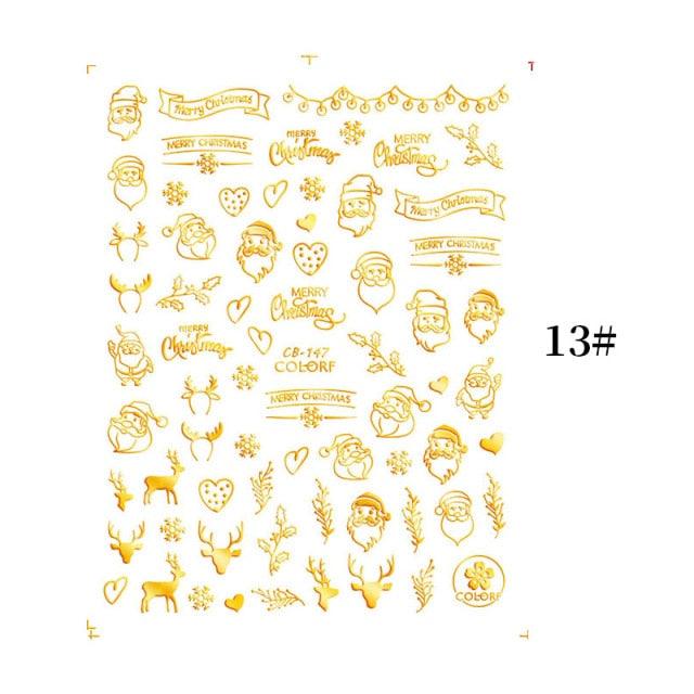 Sliver Bronzing Christmas Slider Nail Art 3D Decals Decoration Snowflake Nail Art Sticker Manicures Transfer Foil Xmas Gift  Nails Snowflake Nail Art Stickers Decals Christmas Nail 3D Self Adhesive Nail Stickers for Acrylic Nails Snowflake Stevvex
