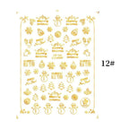 Sliver Bronzing Christmas Slider Nail Art 3D Decals Decoration Snowflake Nail Art Sticker Manicures Transfer Foil Xmas Gift  Nails Snowflake Nail Art Stickers Decals Christmas Nail 3D Self Adhesive Nail Stickers for Acrylic Nails Snowflake Stevvex