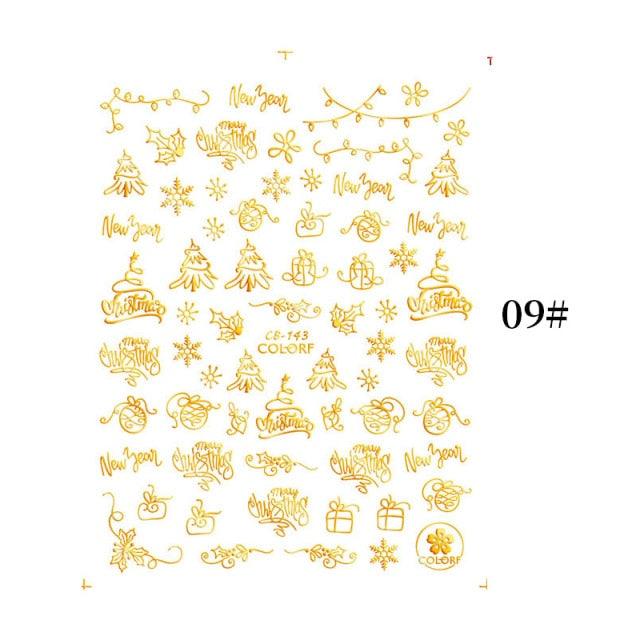 Sliver Bronzing Christmas Slider Nail Art 3D Decals Decoration Snowflake Nail Art Sticker Manicures Transfer Foil Xmas Gift  Nails Snowflake Nail Art Stickers Decals Christmas Nail 3D Self Adhesive Nail Stickers for Acrylic Nails Snowflake Stevvex