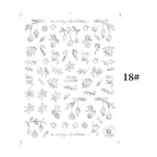 Sliver Bronzing Christmas Slider Nail Art 3D Decals Decoration Snowflake Nail Art Sticker Manicures Transfer Foil Xmas Gift  Nails Snowflake Nail Art Stickers Decals Christmas Nail 3D Self Adhesive Nail Stickers for Acrylic Nails Snowflake Stevvex