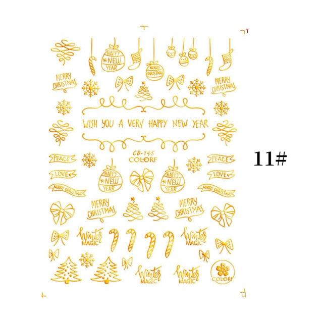Sliver Bronzing Christmas Slider Nail Art 3D Decals Decoration Snowflake Nail Art Sticker Manicures Transfer Foil Xmas Gift  Nails Snowflake Nail Art Stickers Decals Christmas Nail 3D Self Adhesive Nail Stickers for Acrylic Nails Snowflake Stevvex