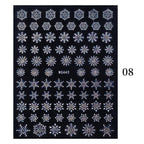 Sliver Bronzing Christmas Slider Nail Art 3D Decals Decoration Snowflake Nail Art Sticker Manicures Transfer Foil Xmas Gift  Nails Snowflake Nail Art Stickers Decals Christmas Nail 3D Self Adhesive Nail Stickers for Acrylic Nails Snowflake Stevvex