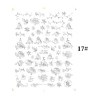 Sliver Bronzing Christmas Slider Nail Art 3D Decals Decoration Snowflake Nail Art Sticker Manicures Transfer Foil Xmas Gift  Nails Snowflake Nail Art Stickers Decals Christmas Nail 3D Self Adhesive Nail Stickers for Acrylic Nails Snowflake Stevvex