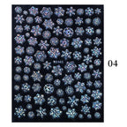 Sliver Bronzing Christmas Slider Nail Art 3D Decals Decoration Snowflake Nail Art Sticker Manicures Transfer Foil Xmas Gift  Nails Snowflake Nail Art Stickers Decals Christmas Nail 3D Self Adhesive Nail Stickers for Acrylic Nails Snowflake Stevvex