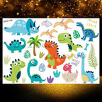 Small 3D Dinosaur Temporary Sticker Tattoos Colorful Tiny Tattoos For Party Children Stevvex