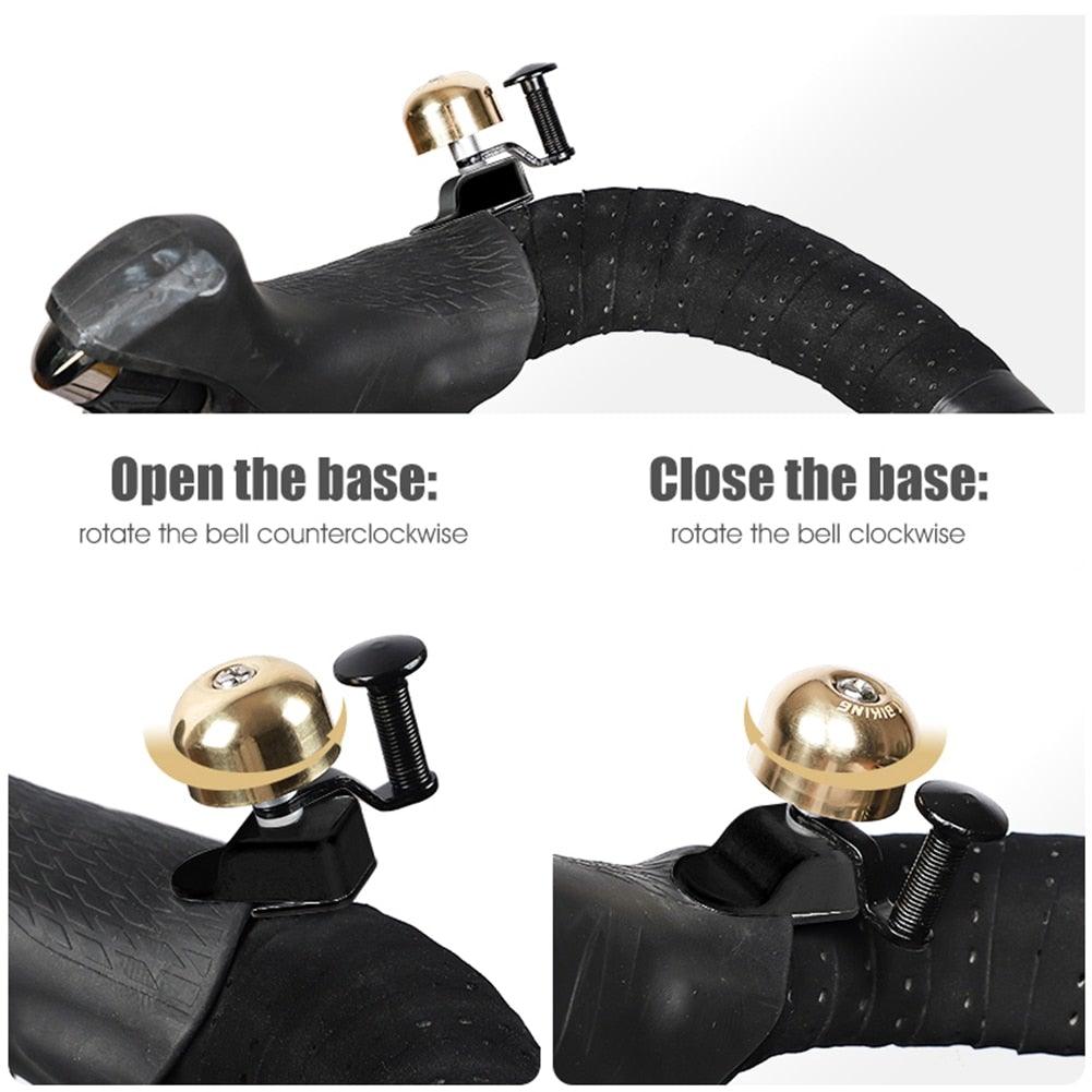 Small Bicycle Bell Mountain Road Bike Horn Sound Alarm Motor Riding Safety Ring Cycling Accessories Bike Bell Classic Bicycle Bell For Bike Ring Bell With Loud Sound Bells For Road Mountain Bike Handlebars Adults Stevvex