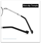Small Metal Round Folding Reading Glasses Retro Circle Blue Light Computer Grade Glasses Narrow Eyeglasses Frame And Anti Glare Reading Glasses Foldable Computer Reading Glasses For Men  +3.5 Stevvex