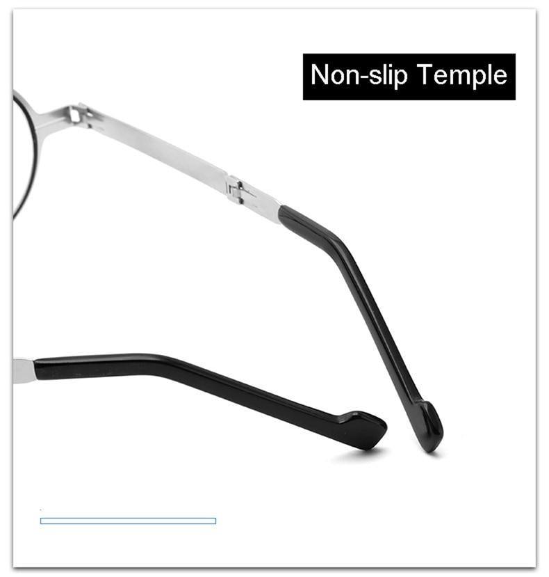 Small Metal Round Folding Reading Glasses Retro Circle Blue Light Computer Grade Glasses Narrow Eyeglasses Frame And Anti Glare Reading Glasses Foldable Computer Reading Glasses For Men  +3.5 Stevvex