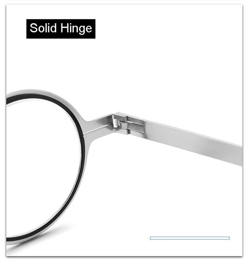 Small Metal Round Folding Reading Glasses Retro Circle Blue Light Computer Grade Glasses Narrow Eyeglasses Frame And Anti Glare Reading Glasses Foldable Computer Reading Glasses For Men  +3.5 Stevvex