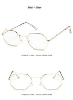 Small Polygon Women Men Sunglasses Delicate Metal Polygon Sunglasses For Women Classic Retro Small Size Frame Women Sunglasses Design Glasses for Men Stevvex