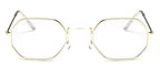 Small Polygon Women Men Sunglasses Delicate Metal Polygon Sunglasses For Women Classic Retro Small Size Frame Women Sunglasses Design Glasses for Men Stevvex