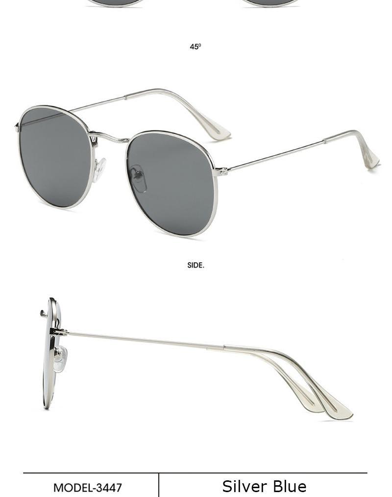 Small Round Polarized Sunglasses Retro Men Women Round Shape Sunglasses For Women New Branded Designer Eyeglasses For Women/Men New Elegant Small Frame Round Glasses Stevvex