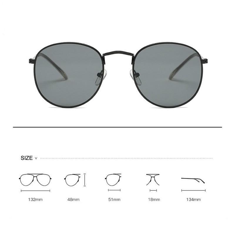 Small Round Polarized Sunglasses Retro Men Women Round Shape Sunglasses For Women New Branded Designer Eyeglasses For Women/Men New Elegant Small Frame Round Glasses Stevvex