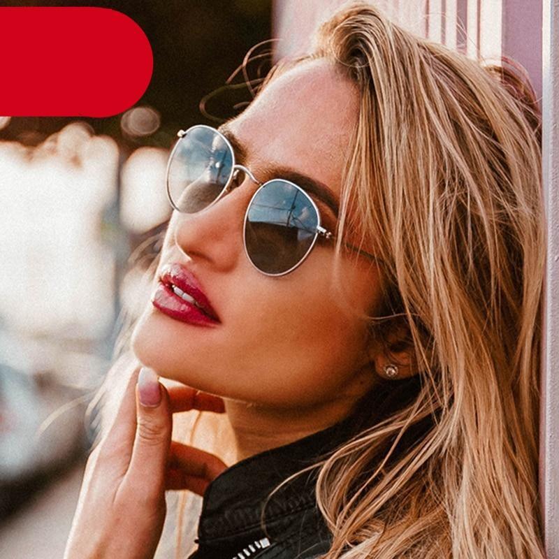 Small Round Polarized Sunglasses Retro Men Women Round Shape Sunglasses For Women New Branded Designer Eyeglasses For Women/Men New Elegant Small Frame Round Glasses Stevvex