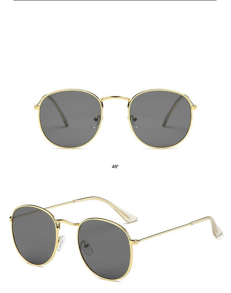 Small Round Polarized Sunglasses Retro Men Women Round Shape Sunglasses For Women New Branded Designer Eyeglasses For Women/Men New Elegant Small Frame Round Glasses Stevvex