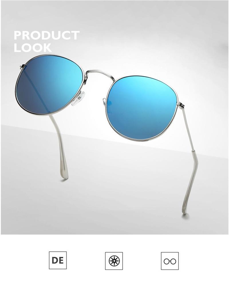 Small Round Polarized Sunglasses Retro Men Women Round Shape Sunglasses For Women New Branded Designer Eyeglasses For Women/Men New Elegant Small Frame Round Glasses Stevvex