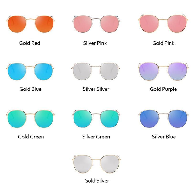 Small Round Polarized Sunglasses Retro Men Women Round Shape Sunglasses For Women New Branded Designer Eyeglasses For Women/Men New Elegant Small Frame Round Glasses Stevvex