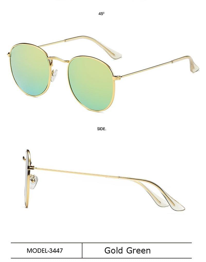 Small Round Polarized Sunglasses Retro Men Women Round Shape Sunglasses For Women New Branded Designer Eyeglasses For Women/Men New Elegant Small Frame Round Glasses Stevvex