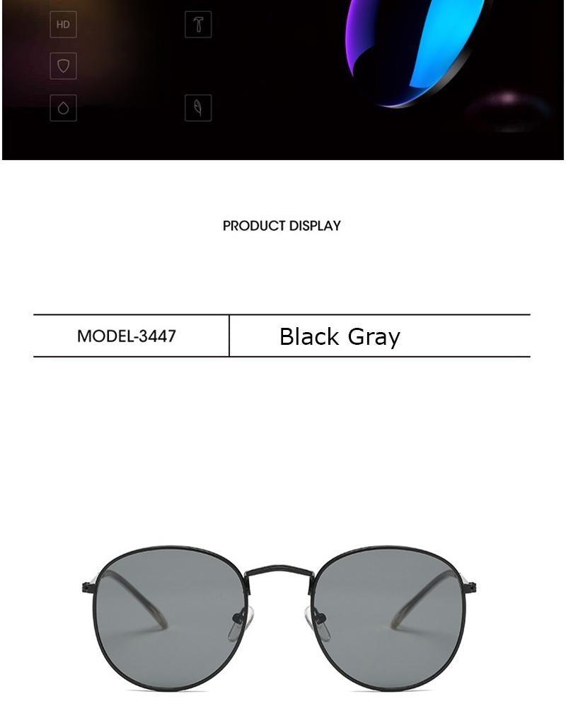 Small Round Polarized Sunglasses Retro Men Women Round Shape Sunglasses For Women New Branded Designer Eyeglasses For Women/Men New Elegant Small Frame Round Glasses Stevvex