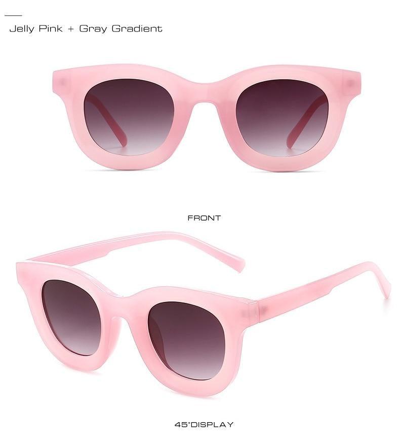 Small Round Women Fashion Sunglasses Popular Style Fashionable Round Shaped Sunglasses Colorful Women Sunglasses Eyewear Summer Shades Stevvex