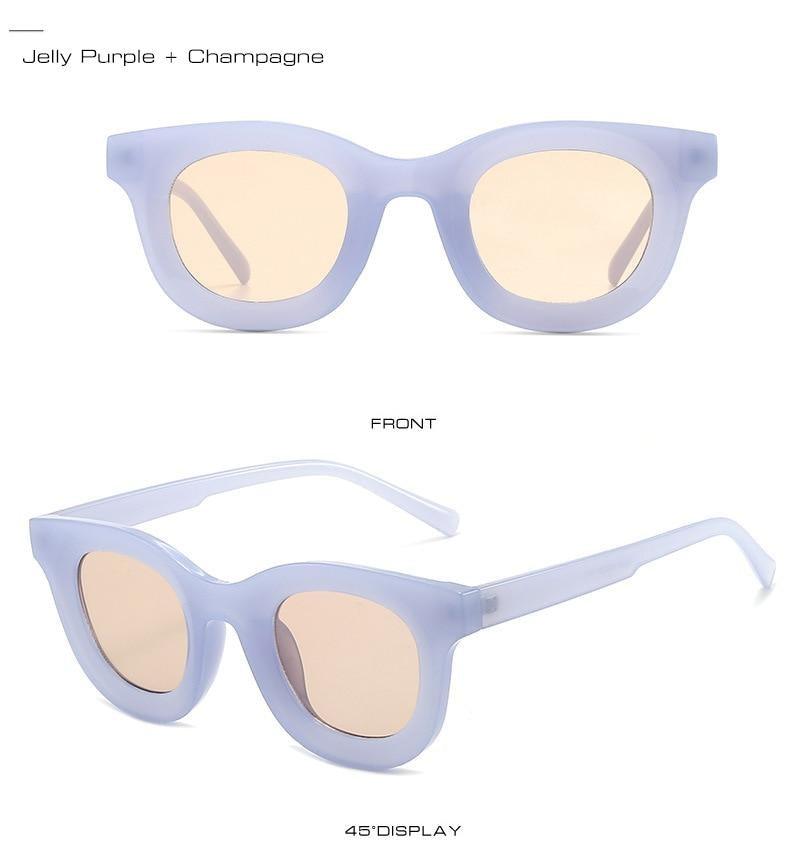 Small Round Women Fashion Sunglasses Popular Style Fashionable Round Shaped Sunglasses Colorful Women Sunglasses Eyewear Summer Shades Stevvex