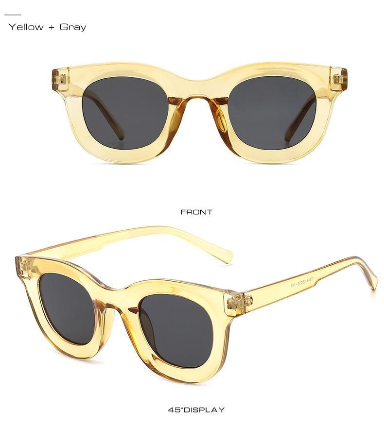 Small Round Women Fashion Sunglasses Popular Style Fashionable Round Shaped Sunglasses Colorful Women Sunglasses Eyewear Summer Shades Stevvex
