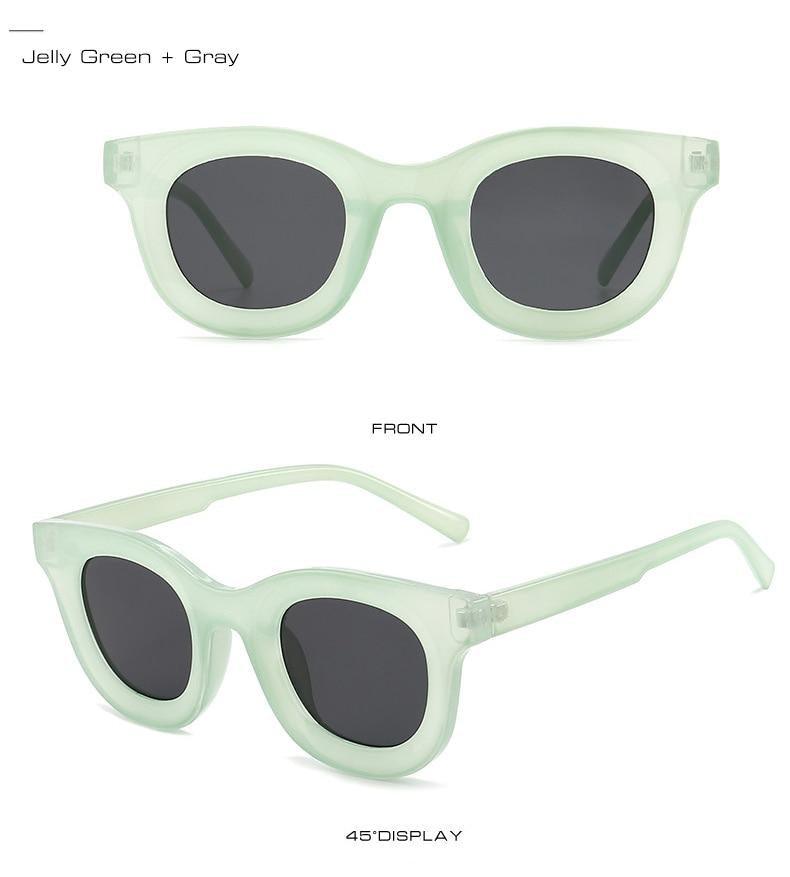 Small Round Women Fashion Sunglasses Popular Style Fashionable Round Shaped Sunglasses Colorful Women Sunglasses Eyewear Summer Shades Stevvex