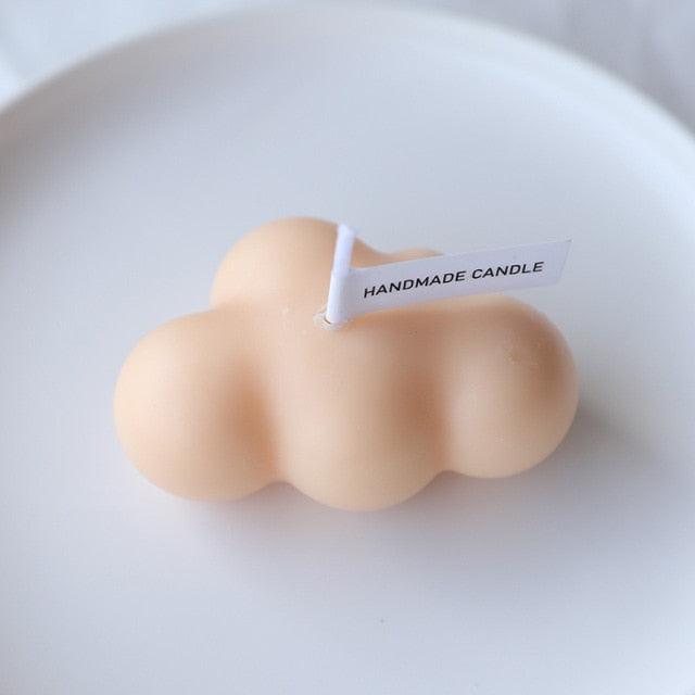 Small Scented Cloud Shape Birthday Candle Handmade Scented Candle Hand Poured Decorative Candle Aesthetic Candle Room Decor For Home Use Bedroom Romantic Soy Candle Home decoration Mother's Day Gifts Stevvex
