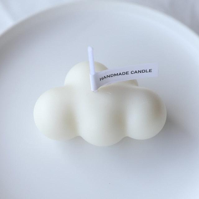 Small Scented Cloud Shape Birthday Candle Handmade Scented Candle Hand Poured Decorative Candle Aesthetic Candle Room Decor For Home Use Bedroom Romantic Soy Candle Home decoration Mother's Day Gifts Stevvex
