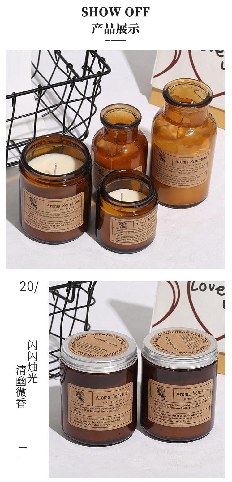 Small Simple Scented Candle Fresh Flowers Scented Candles Soy Candles For Men & Women Long Lasting Spring Candles All-Natural Soy Wax Rustic Home Decor Scented Candles Non-Toxic Ultra Clean Burn Amber Jar Candles Fragrance Candle Stevvex