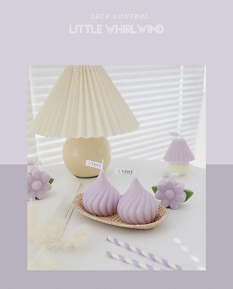 Small Whirlwind Candle  Wedding Decoration Aromatherapy Candle Home Decor Natural Paraffin Wax Long Lasting Aromatherapy Candles Stress Relief For Women Stevvex