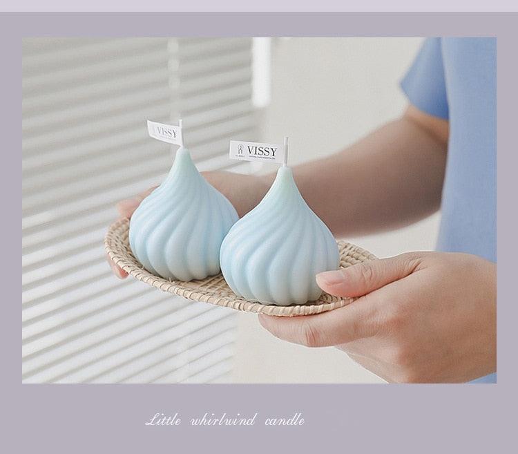 Small Whirlwind Candle  Wedding Decoration Aromatherapy Candle Home Decor Natural Paraffin Wax Long Lasting Aromatherapy Candles Stress Relief For Women Stevvex